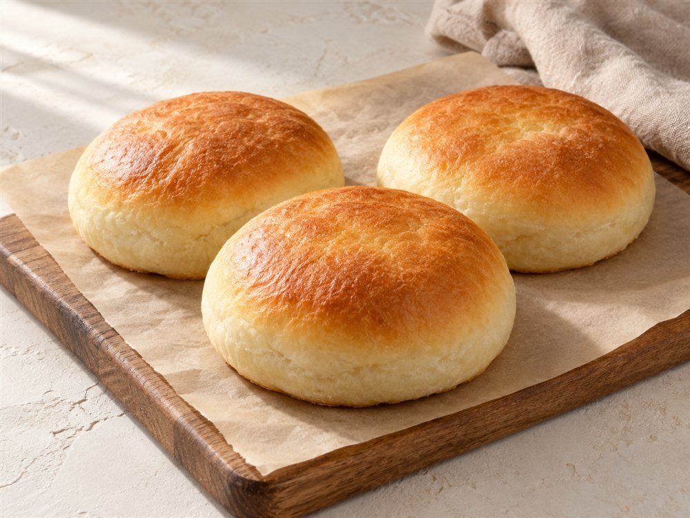 Illustrative photo of soft plain kulcha buns