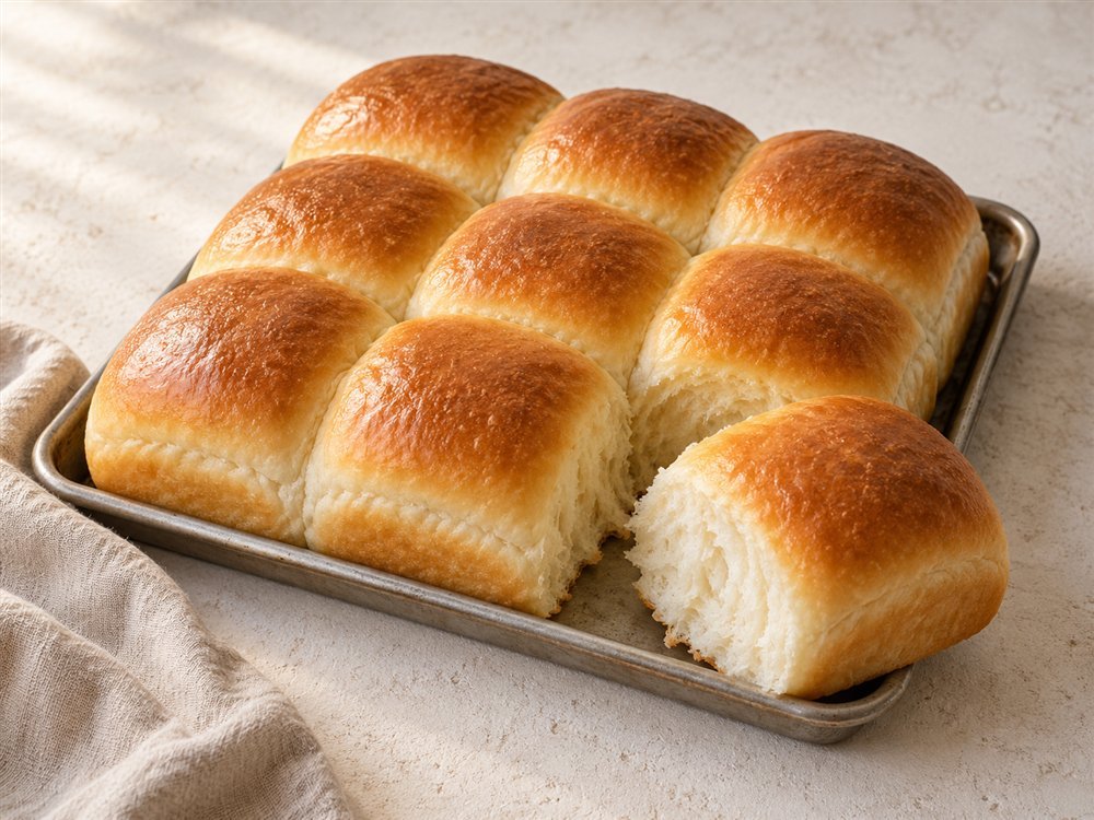 Illustrative photo of pull-apart pav rolls
